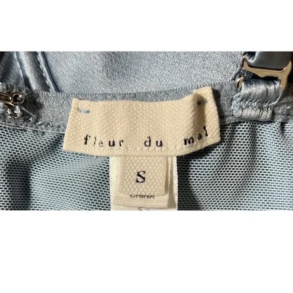 Fleur Du Mal Hamptons Bustier - DISCONTINUED COLOR Denim Blue